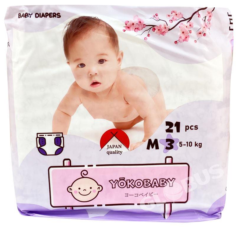 Yokobaby Подгузники M №3, 5-10 кг, 21 шт.
