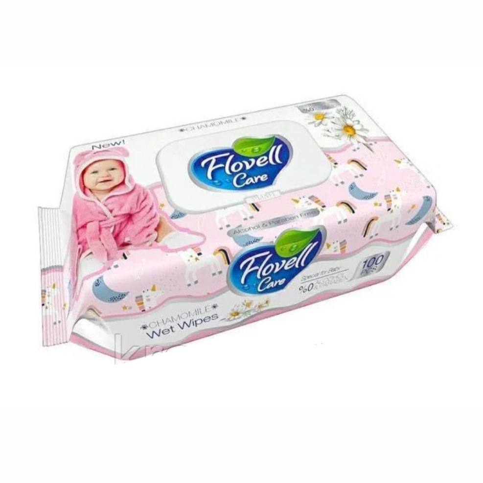 Flovell Влажные салфетки JUMBO, 120 шт.