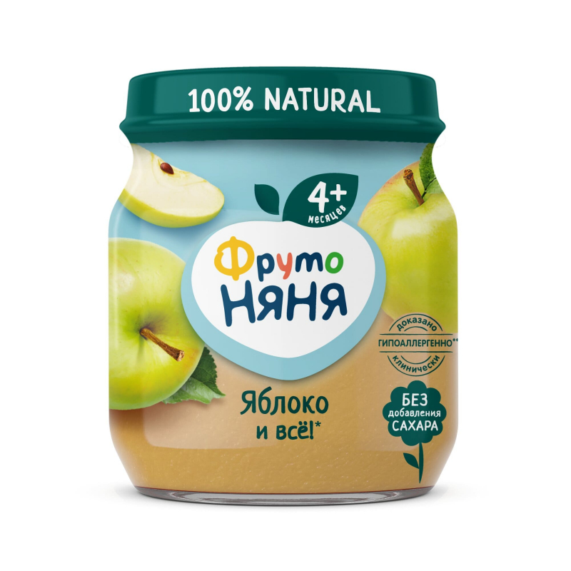 Фруто Няня Пюре Яблоко с 4 месяцев 100гр