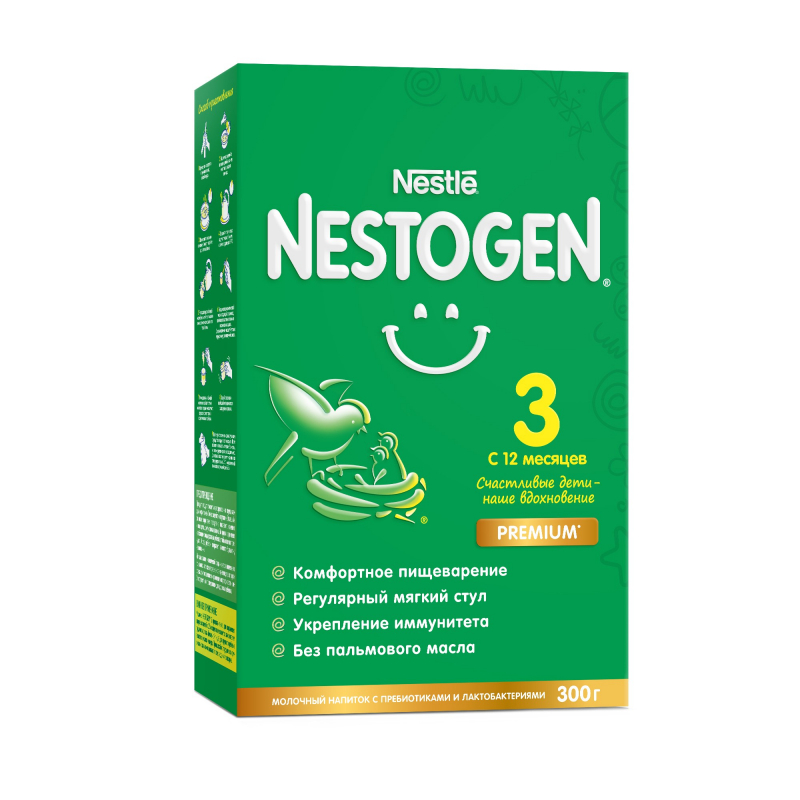 Nestogen 3 сухой молочный напиток, с 12 месяцев, 300 гр.