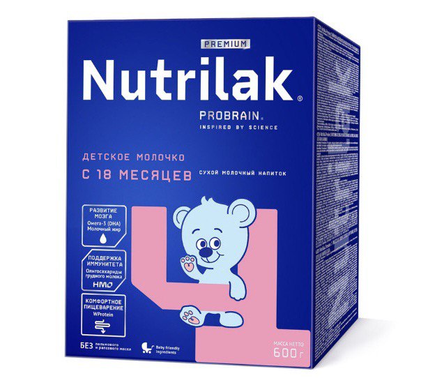 Nutrilak Premium 4 Сухой молочный напиток, с 18 месяцев, 600 гр.