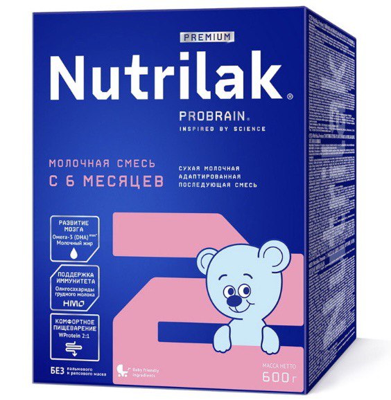 Nutrilak Premium 2 Сухая молочная смесь, с 6 месяцев, 600 гр.